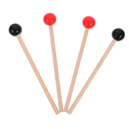 BESPORTBLE 2 Pairs Professional Marimba Mallets Percussion Instrument Sticks for Beginners Comfortable Grip Durable Craftsmanship Colors Easy to Carry