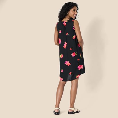 Image of Amazon Essentials Women's Sleeveless Woven A-line V Neck Shift Dress