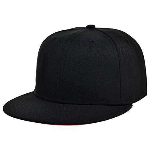 Image of Lids Blank Premium Full Court w /Colored Under Visor Fitted Cap