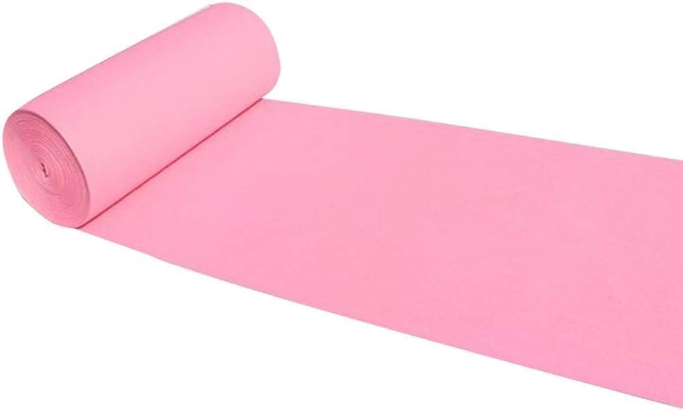 Tapis de couloir rose de haute résistance pour allée de mariage raffinée 10m