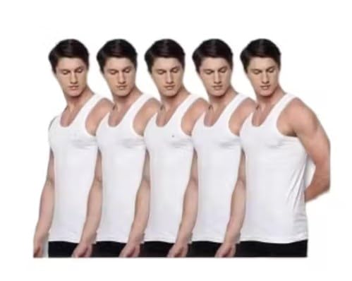 Mens White Vest (Pack of 4)-image-12