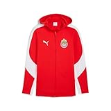 PUMA Men's Standard Chivas Evostripe Hooded Jacket, Red-White AH25