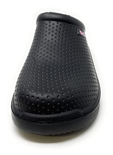 Comfort Trends Clogs For Women Nurse Shoes - Slip Resistant Shoes Garden Clogs (Black Honeycomb, Numeric_7) #TOP4