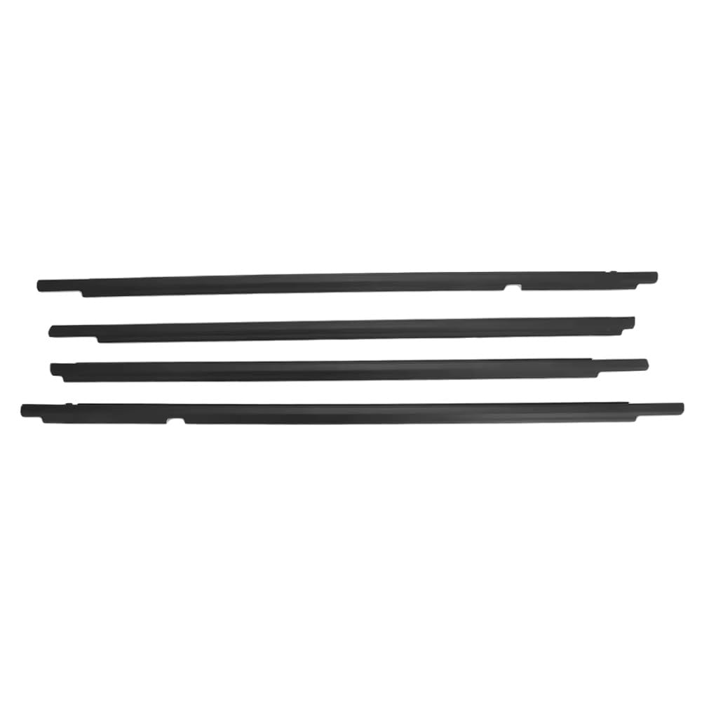 Ylrng One Color 4Pcs Door Belt Weather Strips Molding Seal Weatherstrip Window Moulding Trim For Corolla For Altis 4 2003-2008 Outer Window Glass Seal Belt