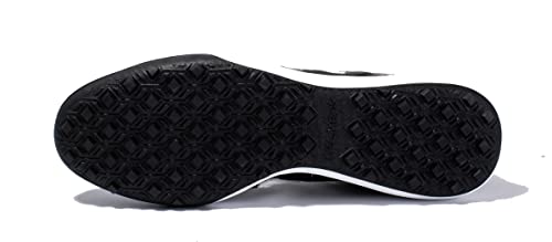 Image of KELME Men's Turf Soccer Cleats - Football Boots Outdoor /Indoor Unisex Adult Sizes - Pro Calfskin Leather Soccer Shoes - TF (Black, 9)