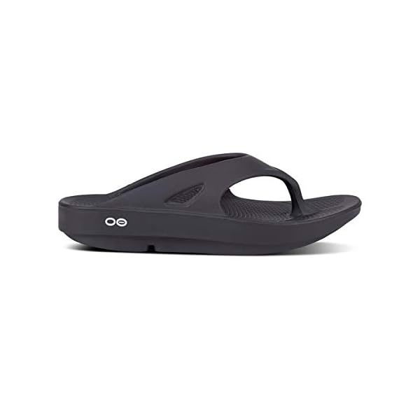 OOFOS-OOriginal-Sandal-Lightweight-Recovery-Footwear-Reduces-Pressure-on-Feet-Joints-Back-Machine-Washable OOFOS OOriginal Sandal, Black - Men’s Size 12, Women’s Size 14 - Lightweight Recovery Footwear - Reduces Stress on Feet, Joints & Back - Machine Washable