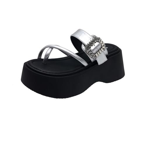 Womens Sandals Height-enhancing thick-soled casual outdoor sandals for women with small size and soft soles for the beach