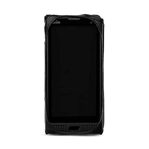 Turtleback Fitted Phone Case Made For Sonim Xp10 Black Leather Metal Clip Turtleback #TOP2