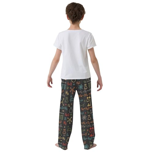 ZZXXB Chemistry Experiment Boys Long Pants Soft Trousers Elastic Waist Kids Lounge Bottoms with Pockets S-XL3