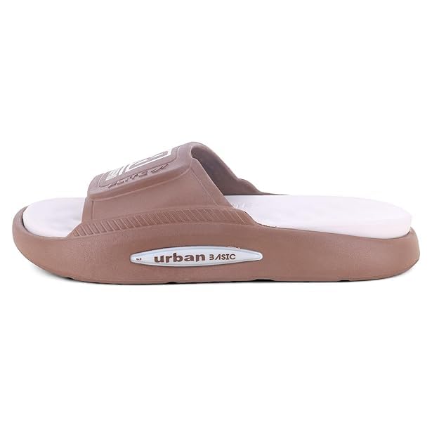 Image of FLITE FL-2052 Men's Slides - Cushioned Casual Sandals for Gents, Soft Plush Padding & Bold Color Design