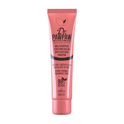 Image of Dr. PAWPAW ORIGINAL BALM Multipurpose Soothing Tinted Balm - Lip Balm For Lips, Cheeks, Eyes Lip Moisturizer With Pawpaw - Peach Pink - 25Ml