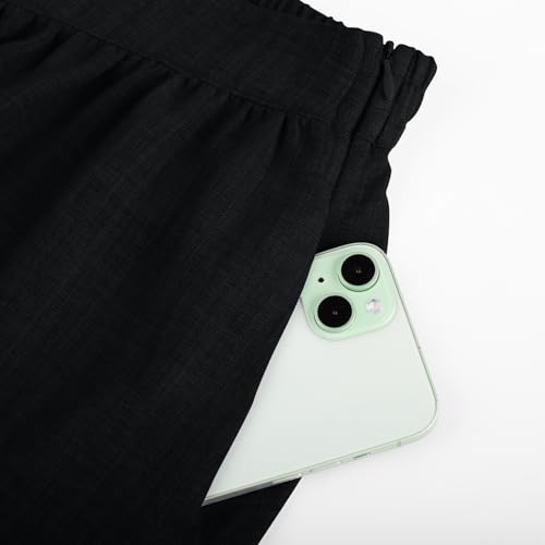 Belle Poque Womens Boho Elastic High Waisted Skirts Flowy Tiered Long Skirts Asymmetrical Skirt with Pockets3