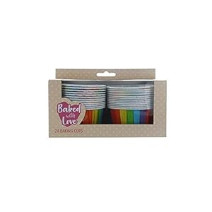 Baked With Love Regenbogen Backförmchen 24 Stück