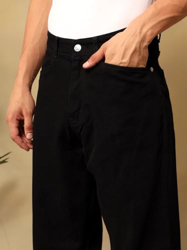 Image of KOTTY Mens Solid|Mid Rise| Coin Pocket|Button|Ankle Length|5 Pocket Jeans