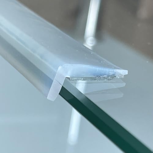 Angloria Edge Protector Silicone, Baby Proofing Corners Clear Guards, Pre-Tape Adhesive Soft for Kids Safety, Child Table Cabinets Furniture Bumper (3ft, 0.2x0.8in(Width))