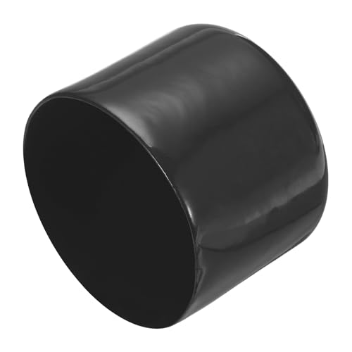 Image of uxcell 4pcs Rubber End Caps 53mm ID Vinyl Round End Cap Cover Screw Thread Protectors Black, 40mm Height