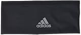 Running headband adidas Headband Wide Venda, Unisex Adulto, Black/Black/Reflective Silver, OSFY