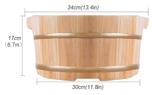 Tina para pies de madera maciza miniatura 2