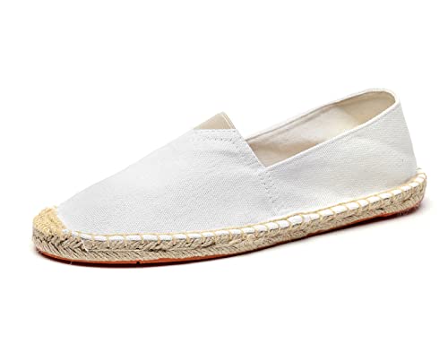 Image of Mintzice Men's Solid Comfortable Slip on Canvas Espadrilles Flat