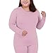risfzuwb Women's Long Underwear Set,Fleece Lined Sets 2 Piece,Thermal Underwear for Women Plus Size Winter Warm Fleece Lined Base Layer Long Johns Top and Bottom Sets Navy 3XL