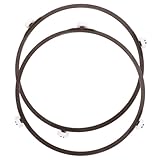 TOYANDONA 2 piezas Anillos de Soporte para Microondas con Rueda Giratoria de Resistente y Estable para Bandejas Giratorias Reemplazo para Horno Microondas Soporte Duradero con Alta