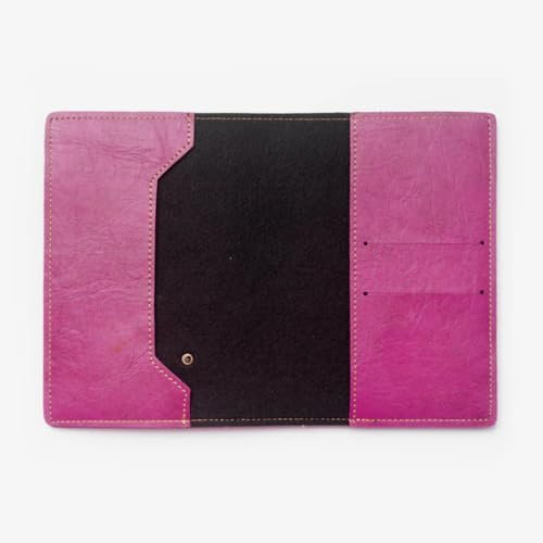 Image of ncgifts Customised Leather Passport Holder: Personalised Name & Charm for Men & Women - Unique Travel Gift, Document Organiser, Boarding Pass Holder, Customised Gifts for Men & Women (Lavender)