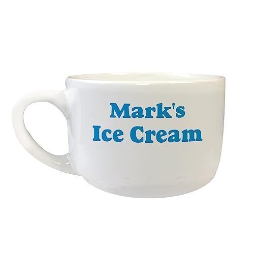 GiftsForYouNow White Ceramic Personalized Ice Cream Bowl with Handle, 24 Ounce Capacity, Microwave and Dishwasher Safe, Ice Cream Bowls for Kids, Dad, Custom Name, Sundae Bowl