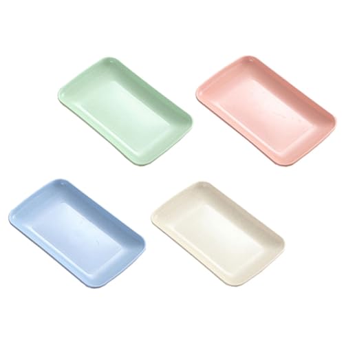 GALPADA Set 4 Platos Rectangulares Multi-color miniatura 1