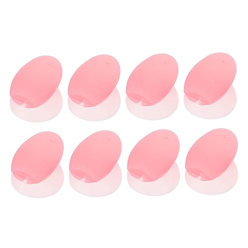 SOESFOUFU 8 Pack Lip Brush Protective Covers Silicone Material Compact for Travel Office School Business