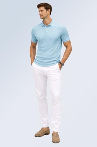 Image of TOPLOT Men's Polo T Shirt | Half Sleeve Design | Comfortable Fit Wear | Stylish Casual Look | Breathable Feel |Modern Style | Easy Movement | Casual & Everyday Wear (5244)
