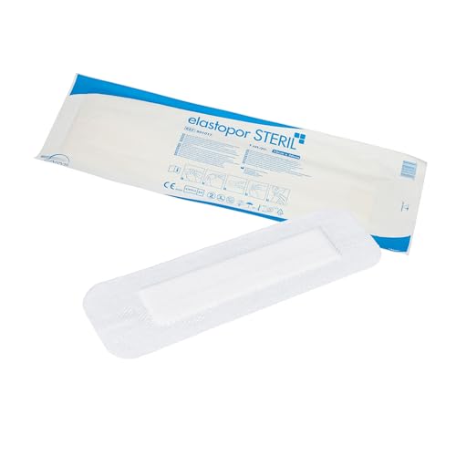 Apósito no tejido con compresa absorbente, autoadhesivo, estéril, 10 cm x 30 cm, caja de 25 piezas
