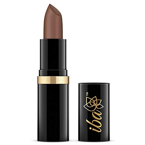 Iba Pure Lips Moisture Rich Lipstick for Women- A38 Brown Sugar, 4g | High Glossy, Creamy Finish & Smooth Texture| Hydrated Lips | Enriched with Vitamin E, Coconut Oil & Shea Butter | Intense Colour & Highly Pigmented | Lip Makeup