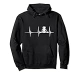 Music Producer Disc Jockey Heartbeat ECG Pulse DJ Mixing Console Pullover Hoodie