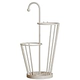 LIMENQIN Schirmständer für Eingangsbereich, Metall Regenschirmständer für Innenbereich, Modernes Umbrella Stand mit Tropfschale, für Wohnzimmer, Flur, Büro(Beige)