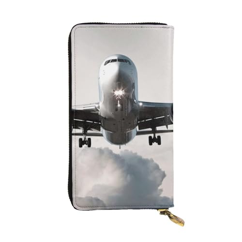 Portefeuille long femme Airplane Art chic pour ranger cartes et monnaie en voyage