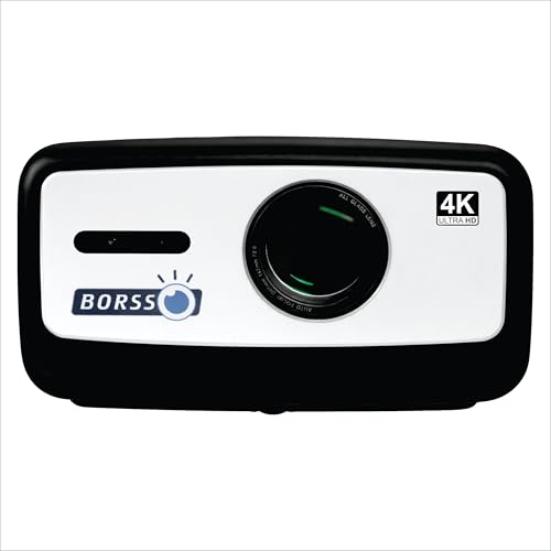 Image of BORSSO Ultima Curve Ultra, Android 15 (4GB+128GB) Octa Core CPU, Closed Engine, 4K HDR10+, MEMC, Projector 4K Ultra HD, Ultra Bright 3500 ANSI, Full Automatic (OA + AF + TILT), HDMI ARC, BT 5.4