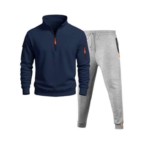 Genérico Conjuntos Deportivos Hombre, Tenis Ropa Marca Outlet, Roupa Chollos Activewear Deportiva Chándales Bolsillos Chandal Hombre Algodon, Correr Mayor Fitness Chándal Flores, XXL