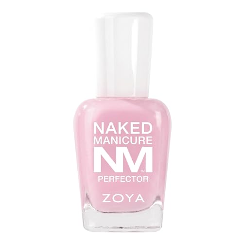 ZOYA Pure Perfector Plus Sheer Pink Strengthening Nail Polish for Weak & Damaged Nails with Built-In Ridge Filler One-Coat Wonder Big10Free TPO-Free Vegan 0.5 fl oz
