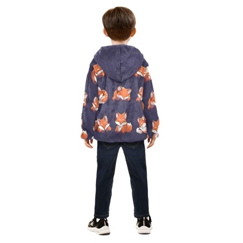 Candy Cane Girls Fleece Jacket Girls Fall Jacket Boys Coats Zip Up Hoodie Children Sherpa Warm Outerwear 2-10T4