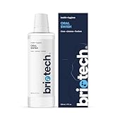 BRIOTECH Oral Swish, Hypochlorous Acid Mouthwash Rinse, Gentle Oral Care Hygiene, Fight Bad Breath, Support Against Plaque, Gum Irritation & Tender Gums, Alcohol & Fluoride Free, 17 fl oz
