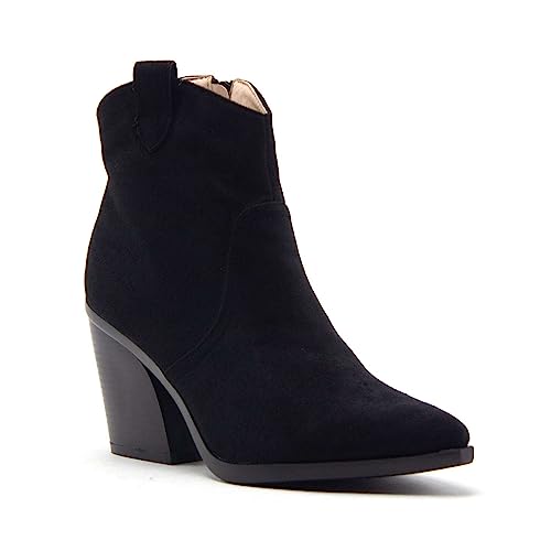 Jazamé Women's Ankle High Western Americana Ranch Dress Cowboy Cowgirl Boots