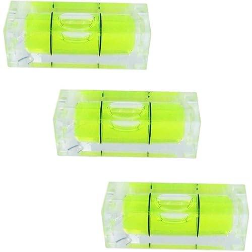 Taskar Lot de 3 mini niveaux à bulle carrés 29 mm