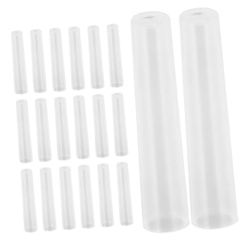 MUELODSIC 20個透明ペンシルキャップ 筆先保護カバー おしゃれな文房具 学生 アーティスト向け 繰り返し使用可 設計の筆プロテクター