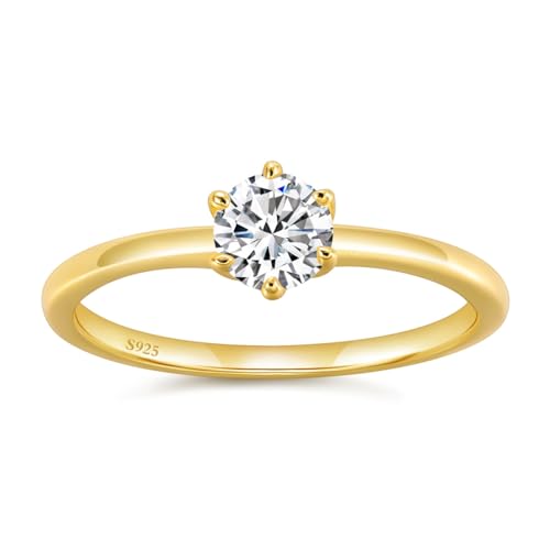 Alliance femme bague mariage moissanite solitaire pour promesse éternelle