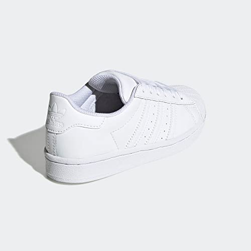 Image of adidas Originals Unisex-Child Superstar Sneaker, White /White /White, 11 Little Kid