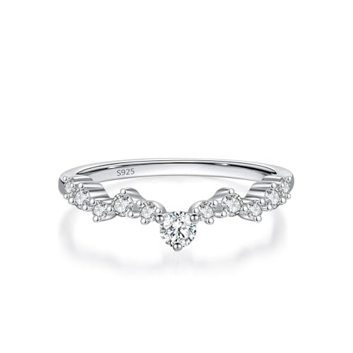 Alliance femme argent 925 blanc d'une brillance prestige ronde