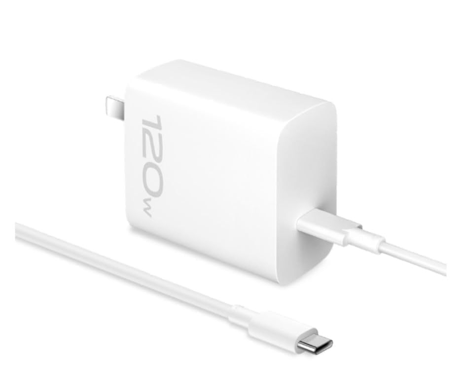 Image of BLACKSHEEP 120W Flash Charging Fast Charger USB-C Type Adapter Compatible with Iqoo Neo 7,Neo 7 Pro Neo 6,Neo 6 Pro, vivo X90,Pro,X80,Pro,X70,Pro,Wall Charger -(Adapter+Cable)