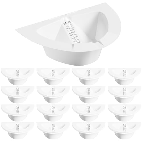 Image of Urine Collection Hat for Toilet, Graduated Specimen Collector Pans 40oz /1200cc with Clear Readings, Universal Urine Pee Stool Sample Collection Kit for Women and Elderly, 10 Pack