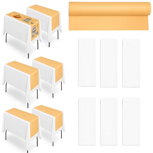 Nappe rectangulaire jetable kraft marron Oudain 137x274 cm lot de 6