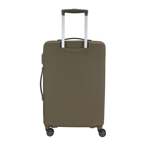 Image of American Tourister Kamiliant Light Weight Set of 3 Trolley Bags 55 cm, 68 cm and 79 cm Small, Medium and Large Hard-Sided Modern Design Polypropylene 8 Wheeler Spinner Luggage (Military Olive)